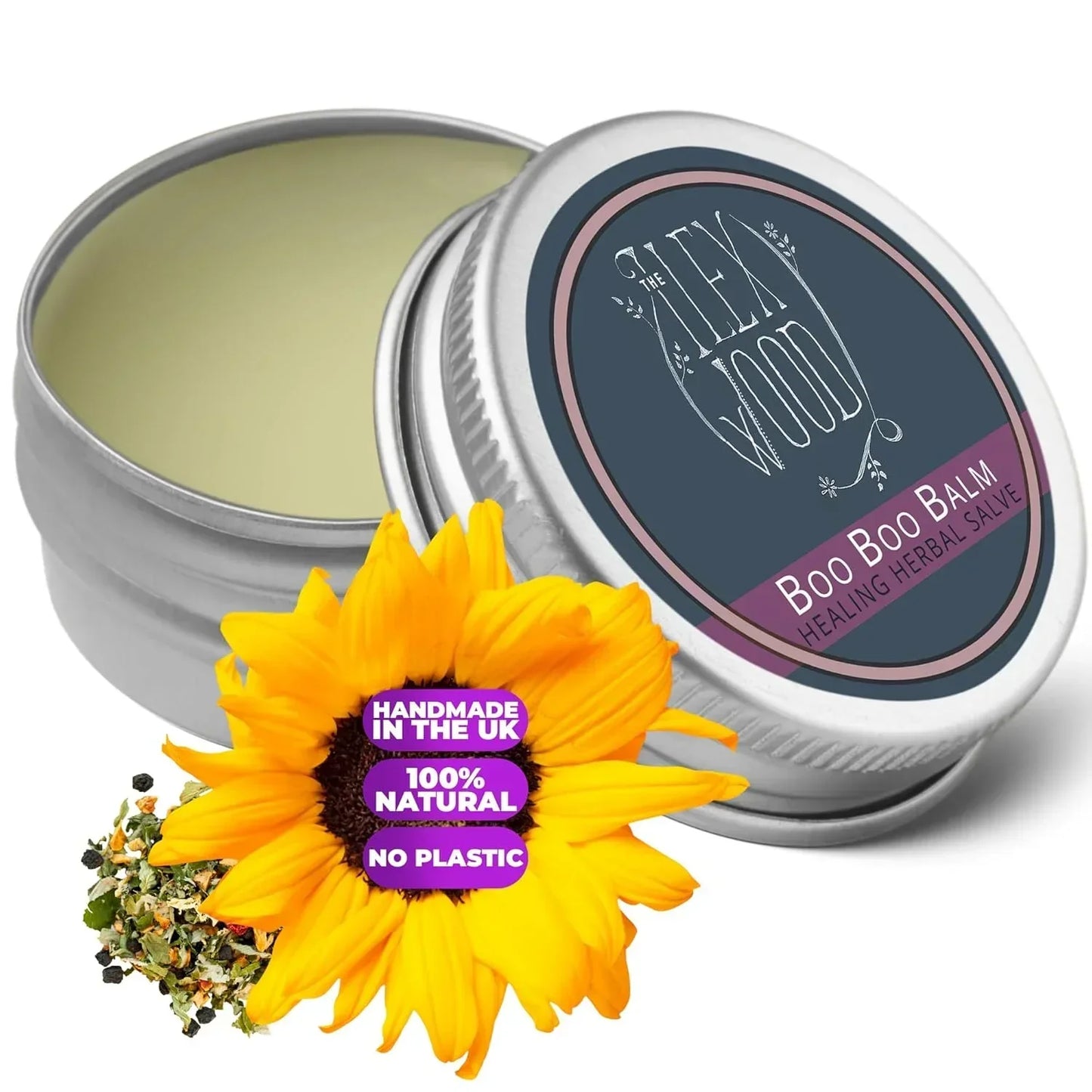 Vegan Herbal Healing Salve 'Boo Boo Balm' - 100ml - The Ilex Wood