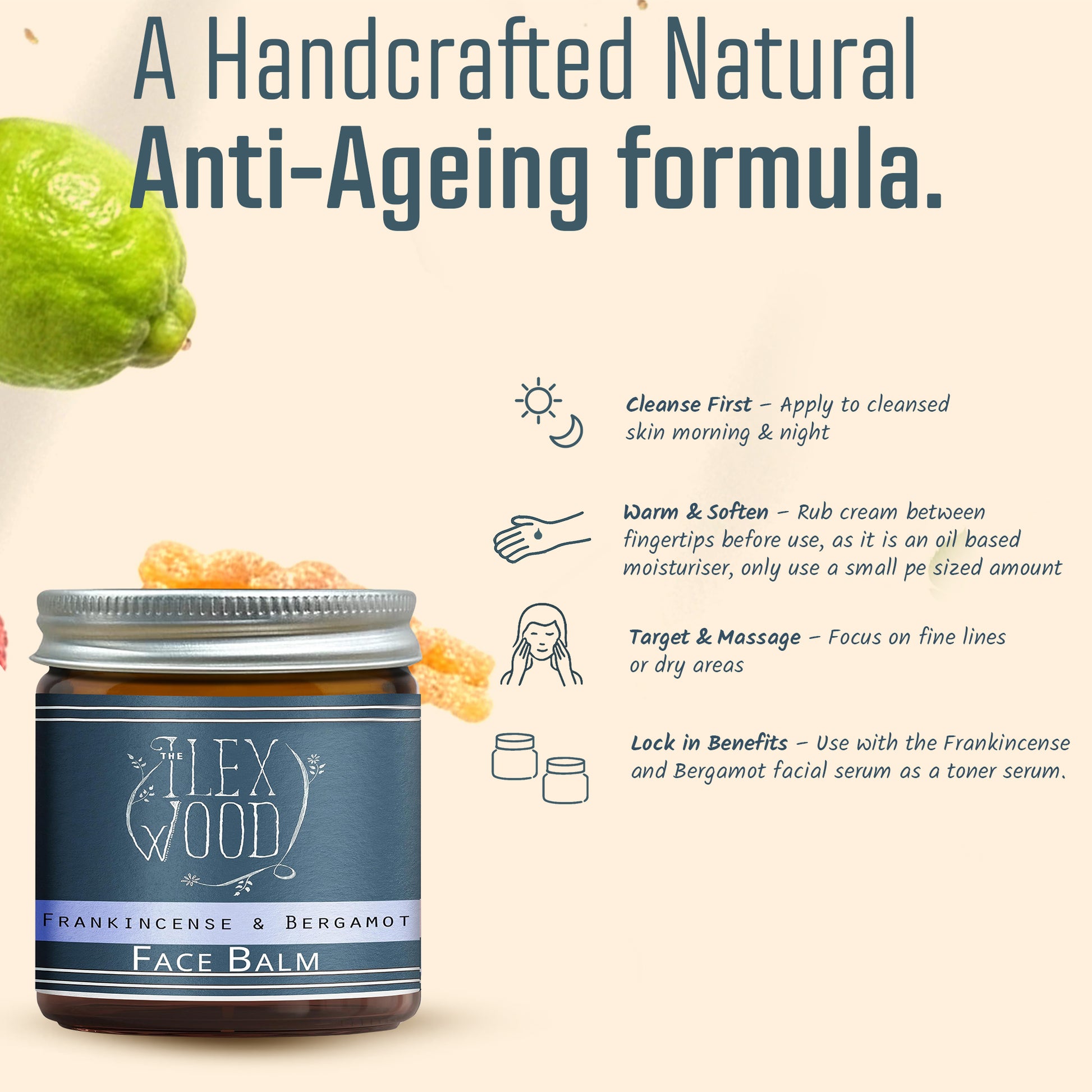 Frankincense and Bergamot Face Balm how to use