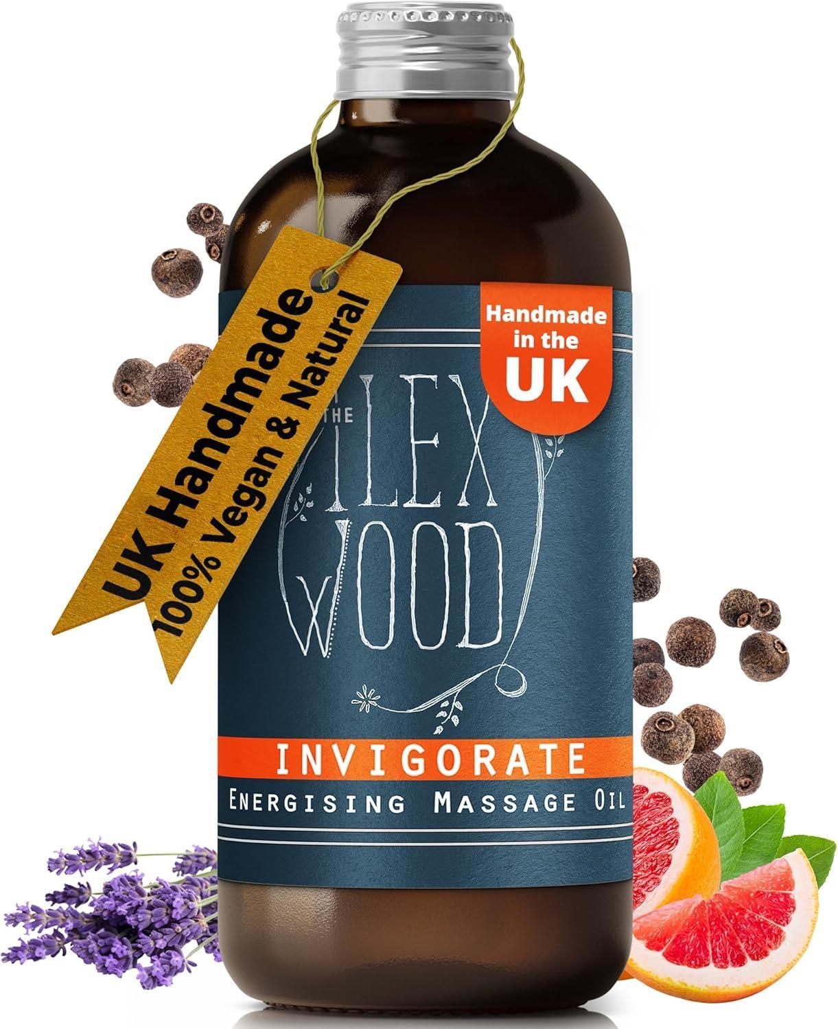 Vegan Natural Massage Oil Gift Set of 5 Varieties - The Ilex Wood