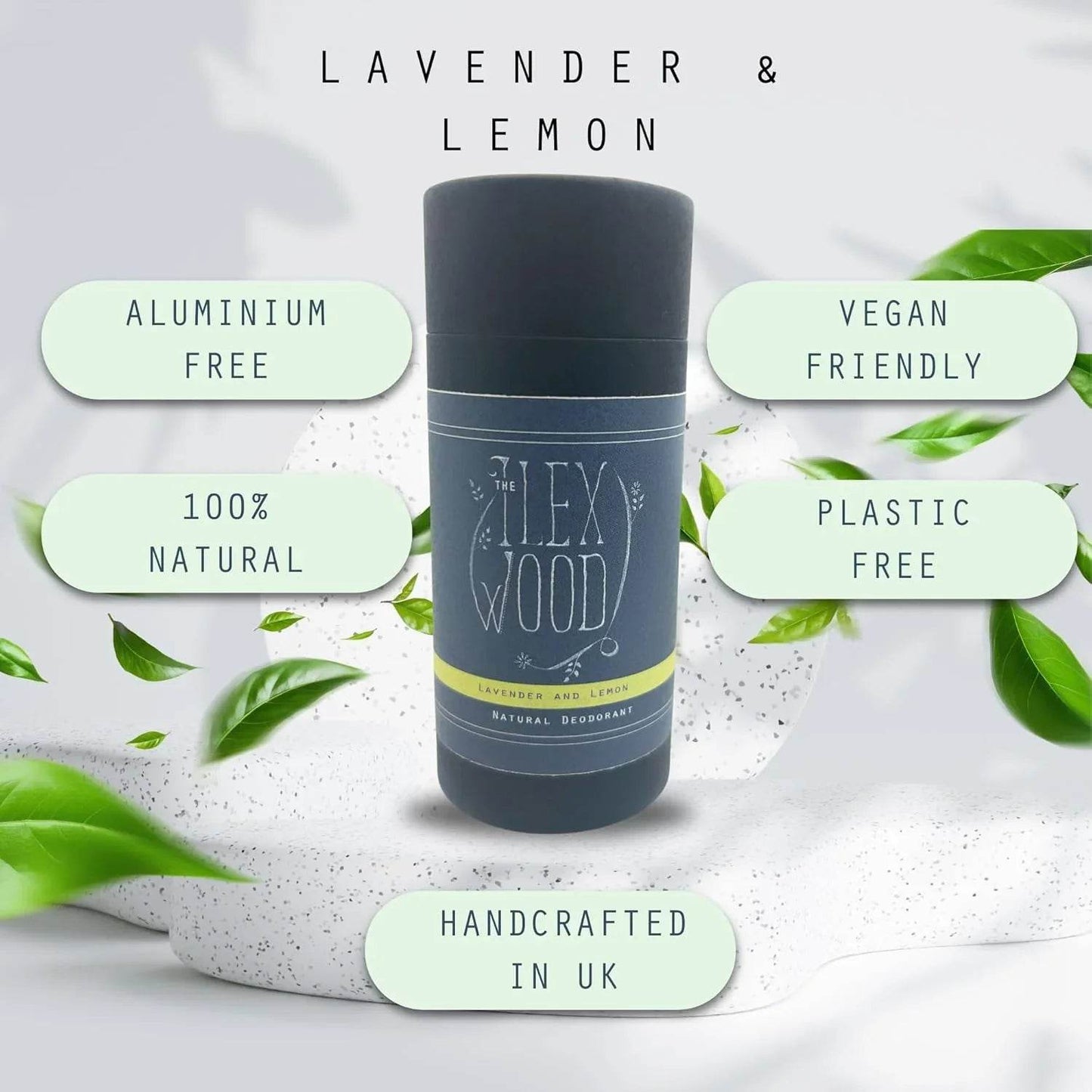 Lavender and Lemon Natural Deodorant - 70ml - The Ilex Wood