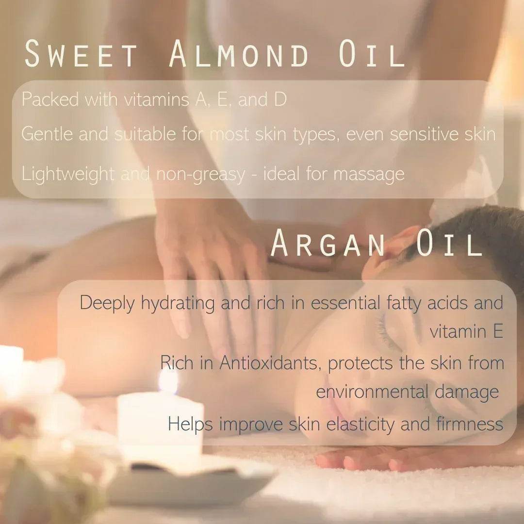 Vegan Natural Massage Oil Gift Set of 5 Varieties - The Ilex Wood