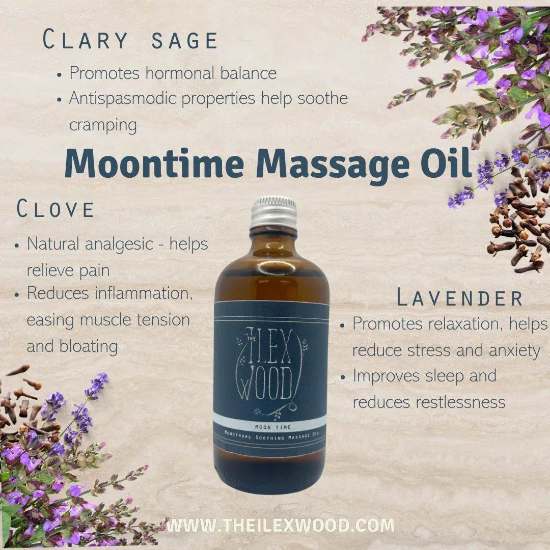 Vegan Natural Massage Oil Gift Set of 5 Varieties - The Ilex Wood