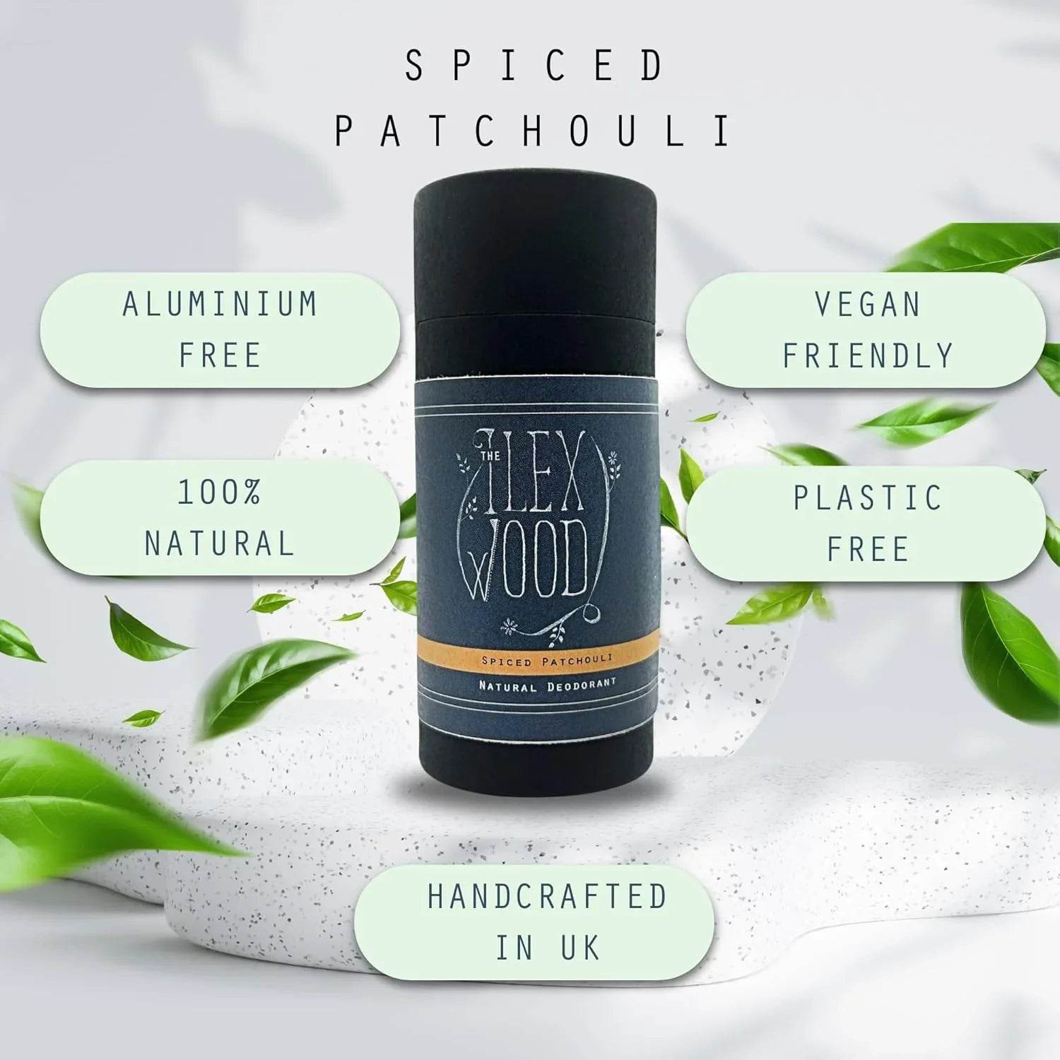 Spiced Patchouli Natural Deodorant - 70ml - The Ilex Wood