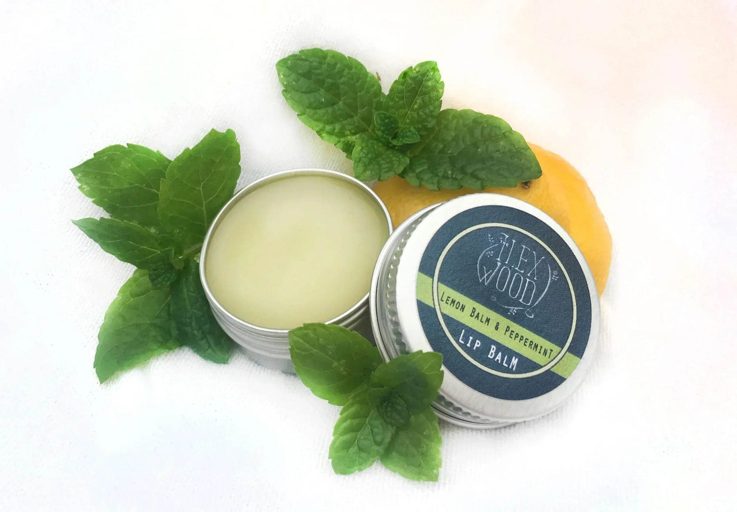 Vegan Lemon Balm and Peppermint Lip Balm Set of 3 (3 x 10ml) - The Ilex Wood