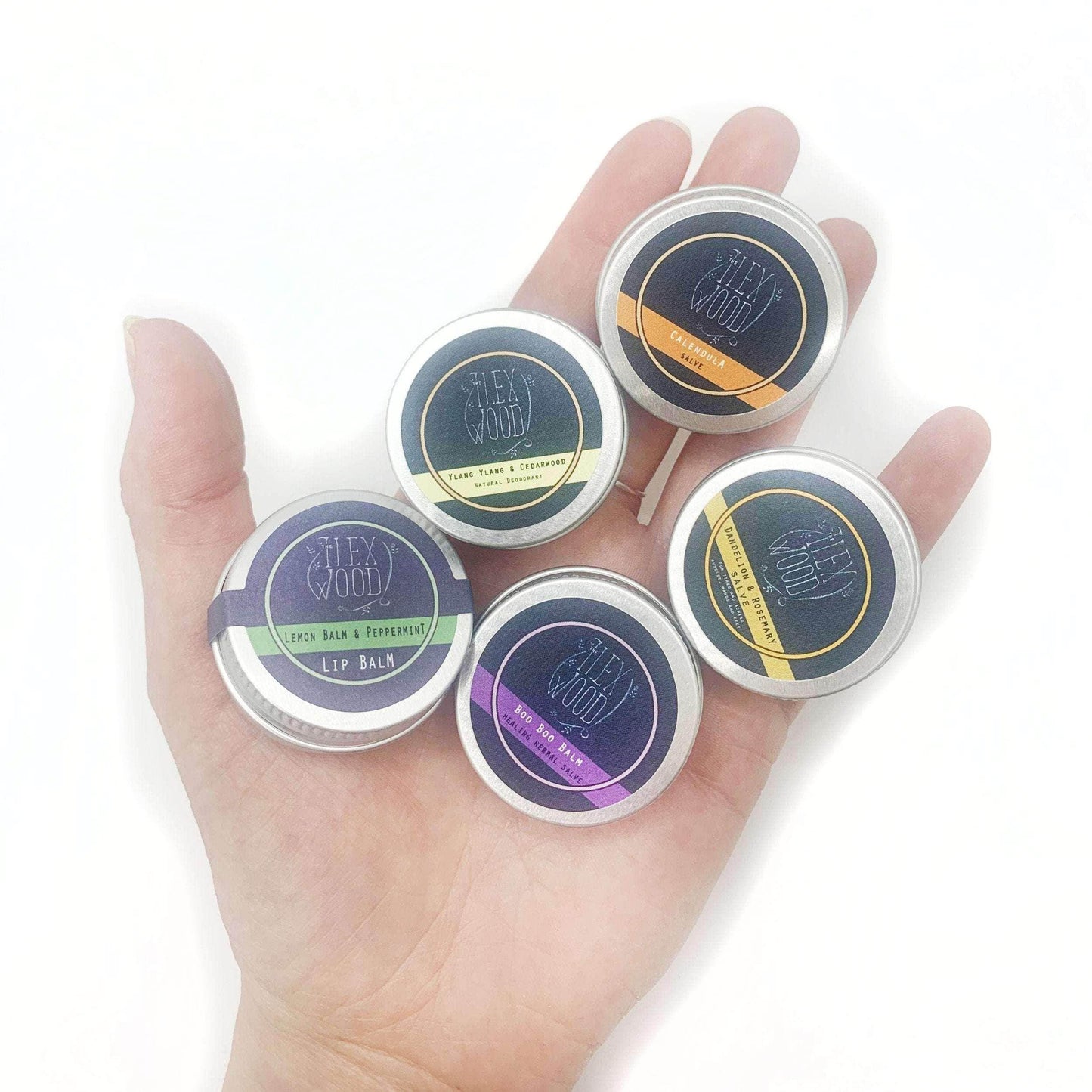 The Ilex Wood Skin Care Essentials Travel Pack - 5 x 10ml Skin Saviours that fit in a wash bag - The Ilex Wood