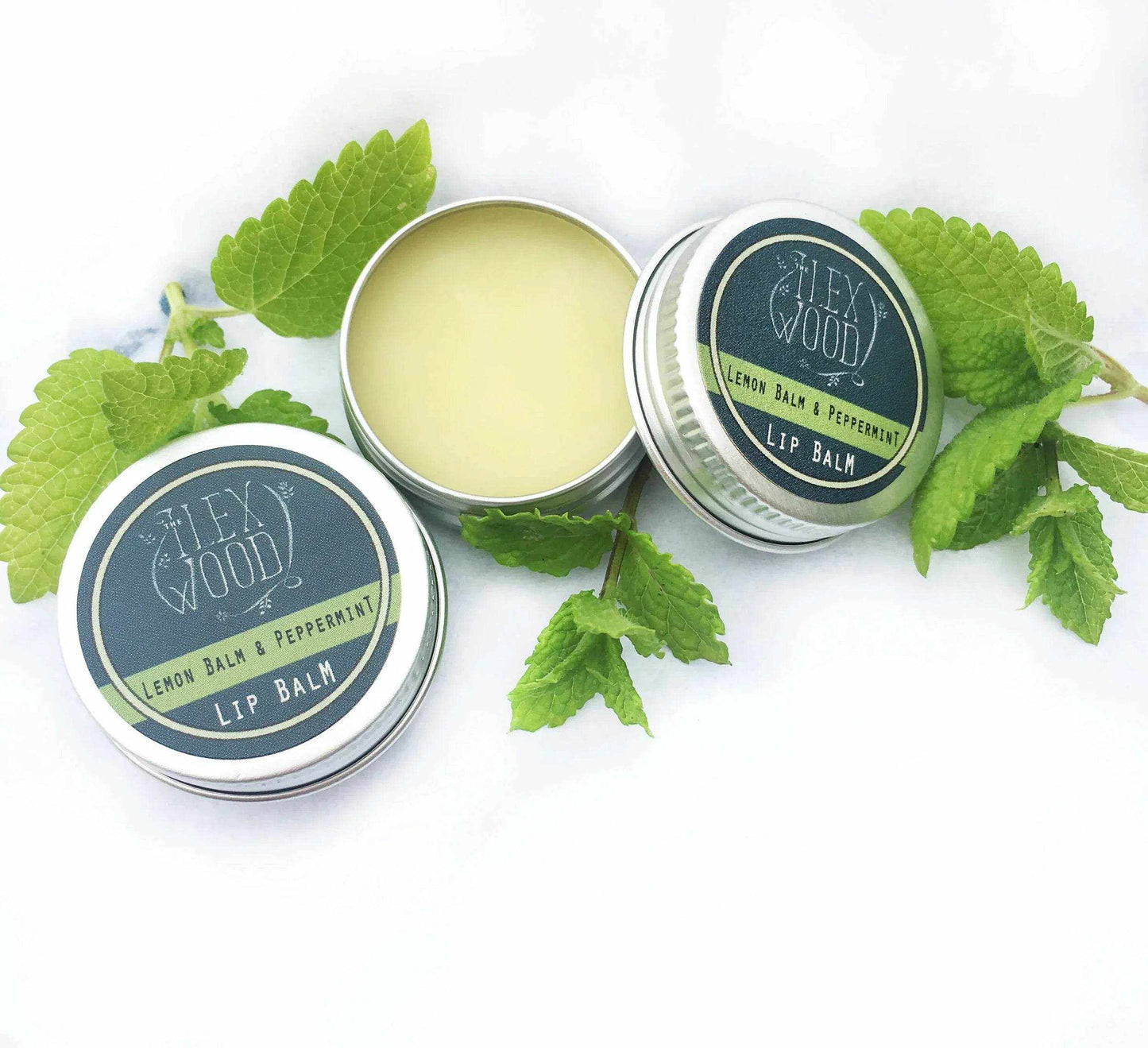 Vegan Lemon Balm and Peppermint Lip Balm - 10ml - The Ilex Wood