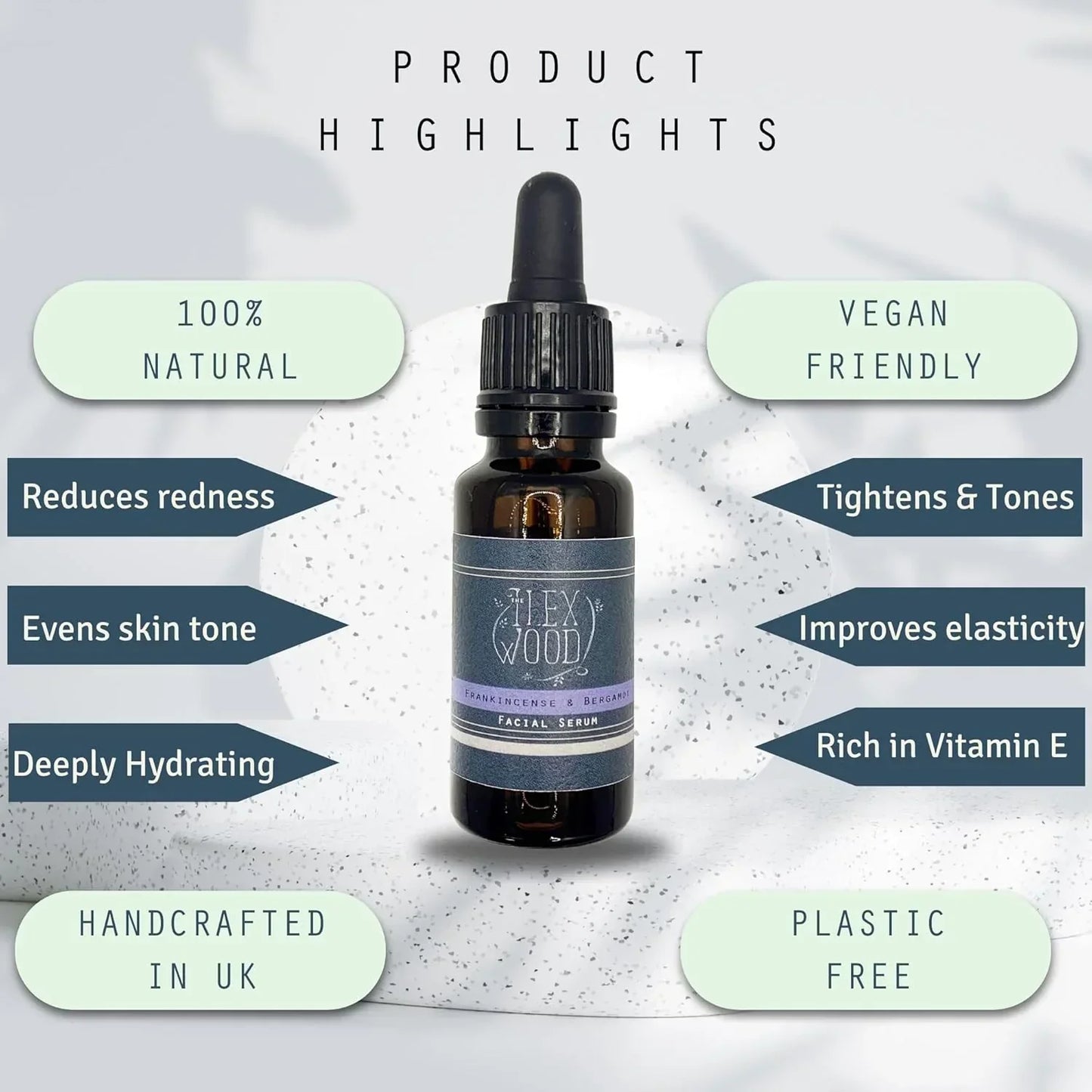 Frankincense and Bergamot Gift Set - Face Cream and Serum - The Ilex Wood