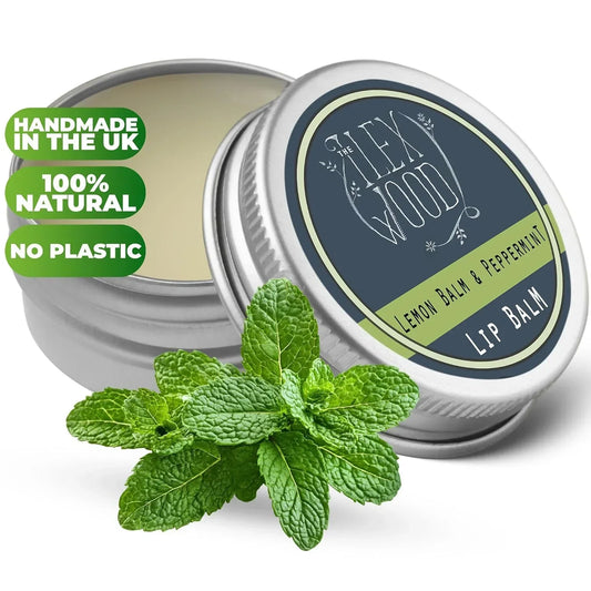 Vegan Lemon Balm and Peppermint Lip Balm - 10ml - The Ilex Wood