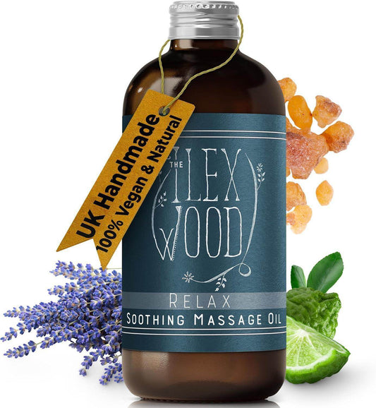 Vegan Natural Massage Oil Gift Set of 5 Varieties - The Ilex Wood