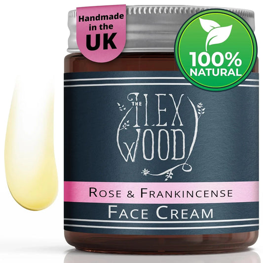 Rose and Frankincense Face Cream - 60ml - The Ilex Wood