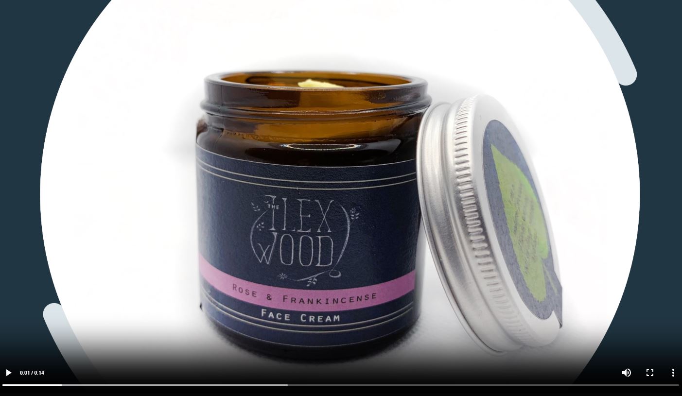 Video of The Ilex Wood Rose and Frankincense Face Cream