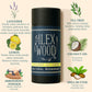 Ilex Wood natural deodorant with ingredients listed on a beige background