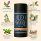 Ilex Wood natural deodorant with ingredients listed on a beige background
