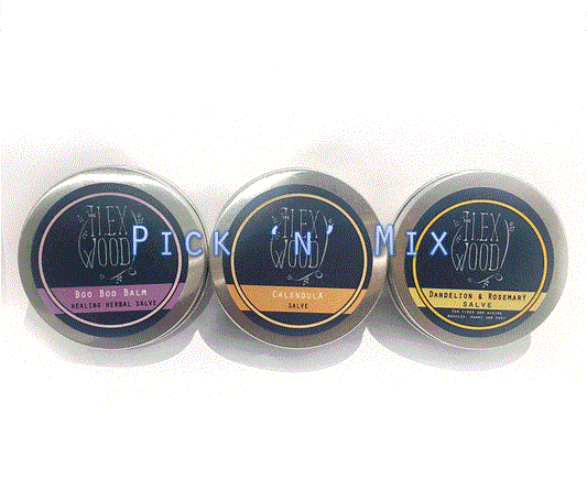 The Herbal Salve Pick n Mix Skin Care Gift Box of 3 Varieties