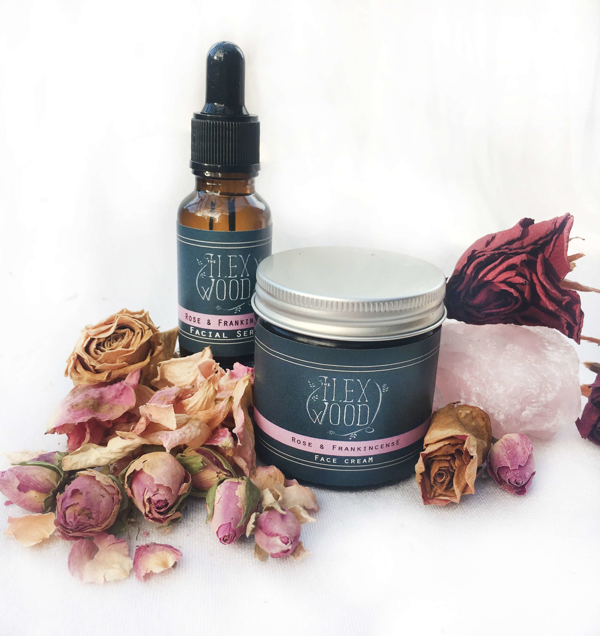 Rose and Frankincense Gift Set - Face Cream and Serum