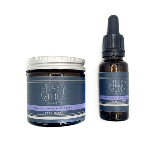 Frankincense and Bergamot Gift Set  - Face Cream and Serum